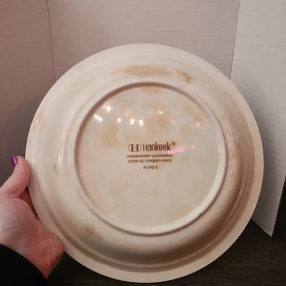 Vintage Royal China Country Harvest Ceramic Cherry Pie Recipe Baking Plate Dish